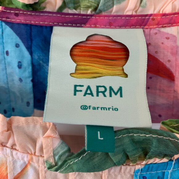 Women's Farm Rio Marys Garden Blouse Large - Picture 5 of 5